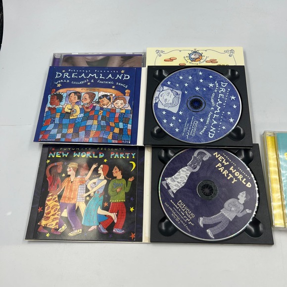 Vintage Lot 5 Disc CD Music Kids Sesame Street Dreamland New World Party - Picture 7 of 7